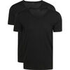 T-shirt Mey T-shirt Col-V Dry Coton Noir 2-Pack
