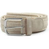 Ceinture Profuomo Ceinture tiss&eacute;e Waxed Ecru Beige