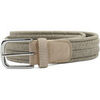 Ceinture Profuomo Ceinture tiss&eacute;e Waxed Khaki Beige