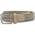 Ceintures sur Grenoble : Ceinture Profuomo Ceinture tiss&eacute;e Waxed Khaki Beige