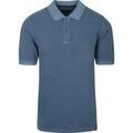 Tee-shirts sur Grenoble : T-shirt Casamoda Polo Piqu&eacute; Garment Dye Bleu Bleu