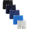 Cale&ccedil;ons Bj�rn Borg Boxers Cotton Stretch 5-Pack Bleu Gris Multicolore
