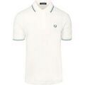 Polos sur Grenoble : Polo Fred Perry Polo Twin Tipped M3600 Blanche Z52