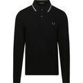 Polos sur Grenoble : Polo Fred Perry Polo &agrave; manches longues Noir W54 Noir