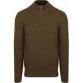 Pulls/Sweat sur Grenoble : Pull Profuomo Pullover Half Zip Structure Vert Fonc&eacute; Vert
