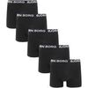 Cale&ccedil;ons Bj�rn Borg Boxers Cotton Stretch 5-Pack Noir Noir