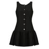 Robe courte MICHAEL Michael Kors BTN FNT DROP WAIST MINI