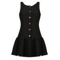 Robes sur Grenoble : Robe courte MICHAEL Michael Kors BTN FNT DROP WAIST MINI