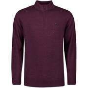 Pull No Excess Pull Demi-Zip Dark Wine M&eacute;langer Multicolore
