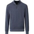 Pull Casamoda Pull-over Demi-Zip Structure Bleu