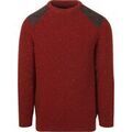 Pulls/Sweat sur Grenoble : Pull Barbour Pullover Raisthorpe Laine d'Agneau Rouge