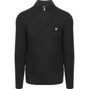 Pull Lyle & Scott Lyle Scott Half Zip Pull Laine D'Agneau Noir