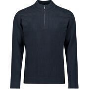 Pull No Excess Pull Demi-Zip Rib Marine