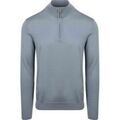 Pulls/Sweat sur Grenoble : Pull Profuomo Pullover Half Zip Laine Merino Bleu