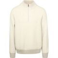 Pulls/Sweat sur Grenoble : Pull BOSS Pull Kobear Demi-Zip Wool Blend Ecru
