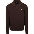 Polos sur Grenoble : Polo Lyle & Scott Lyle Scott Longsleeve Poloshirt Laine d'Agneau Schwarz