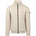 Vestes sur Grenoble : Veste No Excess Cardigan Knitted Rib Structure Ecru