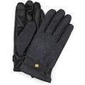 Gants Suitable Gants Wool Anthracite Noir En Cuir