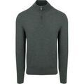 Pull Suitable Pine Knit Pull Demi-Zip Vert