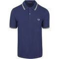 Tee-shirts sur Grenoble : T-shirt Fred Perry Polo Twin Tipped M3600 Bleu Fonc&eacute; 48A Bleu