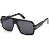 Lunettes de soleil Tom Ford FT0933 CAMDEN Lunettes de soleil, Noir/Fum&eacute;e, 58 mm Noir