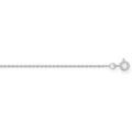 Colliers sur Grenoble : Collier Brillaxis Chaine maille for&ccedil;at or blanc 9 carats 1 mm Blanc