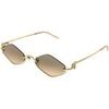Lunettes de soleil Gucci GG1604S Lunettes de soleil, Or/Orange, 53 mm Dor&eacute;