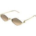 Lunettes sur Grenoble : Lunettes de soleil Gucci GG1604S Lunettes de soleil, Or/Orange, 53 mm Dor&eacute;