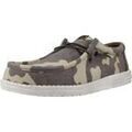Baskets homme sur Grenoble : Baskets basses HEYDUDE Wally Washed Camo