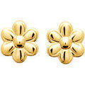 Boucles oreilles Brillaxis Boucles d'oreilles marguerite plaqu&eacute; or Jaune Grenoble