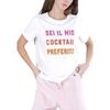 T-shirt Caf&eacute; Noir C7JT0271-PE26-W022 Blanc