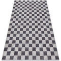 Tapis Rugsx Tapis AURA EB112 gris - &Eacute;chiquier, structurel, 80x150 cm Gris 80x150 cm. . Maison & D&eacute;co > Tapis. Grenoble