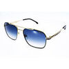 Lunettes de soleil Carrera 379 S / Noir Dor&eacute; avec des verres bleus Indice 2 Multicolore