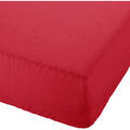 Linge de maison sur Grenoble : Draps housse Lefebvre-Textile Drap housse uni rouge 90 x 190 cm
