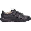 Baskets basses enfant Naturino Chaussures en cuir de veau avec triple velcro� GEMPE Noir