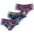 Culottes & autres bas
sur Grenoble : Culottes & slips Freegun Lot de 3 culottes femme Tropical Flower Rouge