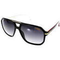 Lunettes sur Grenoble : Lunettes de soleil Carrera Mixte Mod&egrave;le 302/S Noir Black Stripe Multicolore