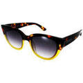 Lunettes sur Grenoble : Lunettes de soleil Okkia femme SUN Mod&egrave;le 020 Silvia Havane Jaune Multicolore