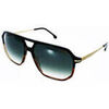 Lunettes de soleil Carrera Mixte Mod&egrave;le 324 S Noir ecaille avec branches m&eacute;tal Multicolore