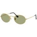 Lunettes sur Grenoble : Lunettes de soleil Ray-ban OVAL UNISEX 0RB3547 001/4E Dor&eacute;