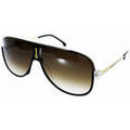 Lunettes sur Grenoble : Lunettes de soleil Carrera Mixte Mod&egrave;le 1059 S Noir dor&eacute; Multicolore