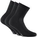 Chaussettes sur Grenoble : Chaussettes Rohner unisexe Chaussettes Paquet de 3 Basic Soft Touch