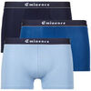 Boxers Eminence MIF Fait en France Pack de 3 Bleu