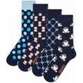Chaussettes sur Grenoble : Chaussettes Happy socks unisexe Chaussettes Paquet de 4