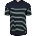 Tee-shirts sur Grenoble : T-shirt Armor Lux T-Shirt Etel Rayures Marine Vert