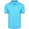 T-shirt Sun68 Polo Col Ray&eacute; Fin Bleu Clair Bleu