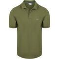 Tee-shirts sur Grenoble : T-shirt Sun68 Polo Col Ray&eacute; Fin Vert Olive Vert