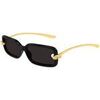 Lunettes de soleil Bottega Veneta BV1439S Lunettes de soleil, Noir/Gris, 56 mm