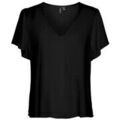 Tee-shirts sur Grenoble : T-shirt Vero Moda TEE SHIRT NOIR - BLACK / ALL-OVER PRINT DANA - M