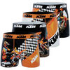 Boxers Ktm Lot de 4 boxers gar&ccedil;on Cross Orange
